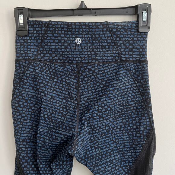 Lululemon Deep Breath Cropped Leggings Desert Teal 4 - Picture 3 of 9